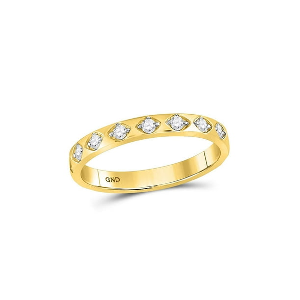 10Kt Yellow Gold 1/2 carat Diamonds Stackable Eternity Band Ring size 5 10Kt Yellow Gold 1/2 carat Diamonds Stackable Eternity Band Ring size 5